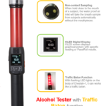Breathalyzer: Alcohol Tester Hand Held CHEETAH 1 Wand Type Suitable for Truck Access Control Points